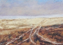 Follow the Track-Oil Pastel Painting