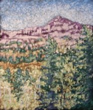 Crowsnest Fall No1-Oil Pastel Painting
