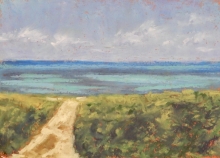 To the Edge Isla Mujeres- Oil Pastel Painting