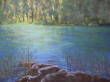 Summer Sunrise-Oil Pastel Painting
