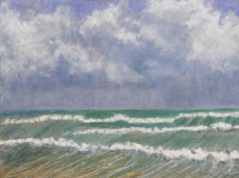 Storm Coming -Oil Pastel Painting