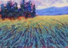 Summer Pines- Soft Pastel Painting