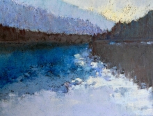 Blue Reflections-Soft Pastel Painting