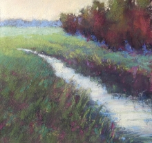 Early Morning Creek-Soft Pastel Painting