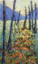 Fire Swept Hike-Soft Pastel Painting