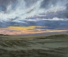 Prairie Sunrise Sky -Soft Pastel Painting