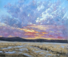 Foothill Dusk- Soft Pastel painting