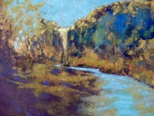 Seeing in Gold-Soft Pastel Painting