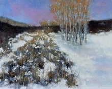 Twilight Riparian Walk No1-Soft Pastel Painting