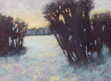 Winter in the Willows-Soft Pastel Painting