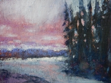 Winter Sky-Soft Pastel Painting