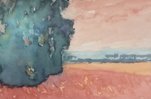 Summer Aspen - Watercolour Painting