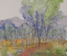 Pasture - Watercolour Painting